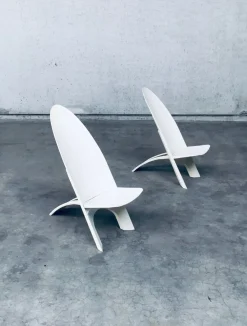 Niederländisches Sessel Set von Dr. B Schwarz für Demury, 1980er, 2er Set