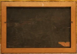 Niederländische Wirtshausszene mit Würfelspielern, 17. Jh., Öl auf Holz, gerahmt