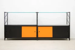 Niedrige Caimi Lab Büromöbel aus der Socrate Serie. Nova M, 1980er