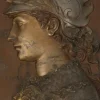 Niedrige Napoleon III Reliefs aus Gusseisen, 19. Jh., 2er Set