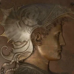 Niedrige Napoleon III Reliefs aus Gusseisen, 19. Jh., 2er Set