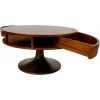 Niedriger italienischer Tisch mit versteckter Schublade, 1960er