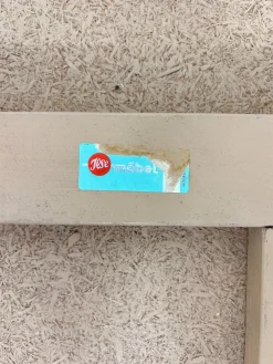 Nierenförmiger Mid-Century Couchtisch mit Grafischem Dekor