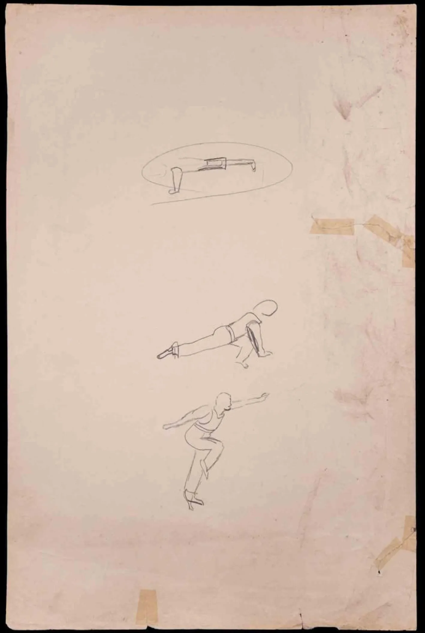 Norbert Meyre, Übungen, Zeichnen mit Bleistift, Frühes 20. Jh