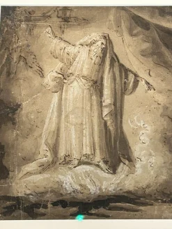 Nordischer Künstler, Hexerei, Tinte und Bleiweiß auf Papier, 17. Jh