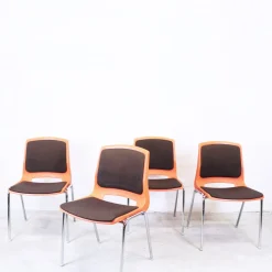Norwegische Stühle von Stål og Stil, 1970er, 4er Set