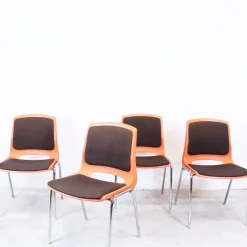 Norwegische Stühle von Stål og Stil, 1970er, 4er Set