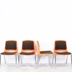 Norwegische Stühle von Stål og Stil, 1970er, 4er Set