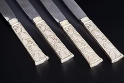 Obstmesser aus Sterling Silber und Edelstahl von Evald Nielsen, 1930er, 4er Set