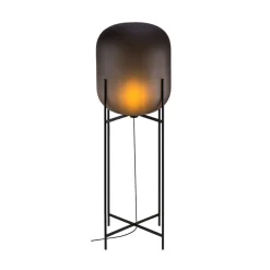 Oda Big Stehlampe aus Acetato in Rauchgrau und Schwarz von Sebastian Herkner für Pulpo
