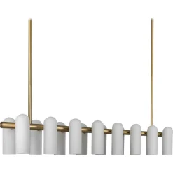 Odyssey Linear LG Messing Kronleuchter von Schwung