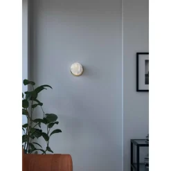 Ofione Wandlampe aus gebürstetem schwarzem Metall von Alabastro Italiano