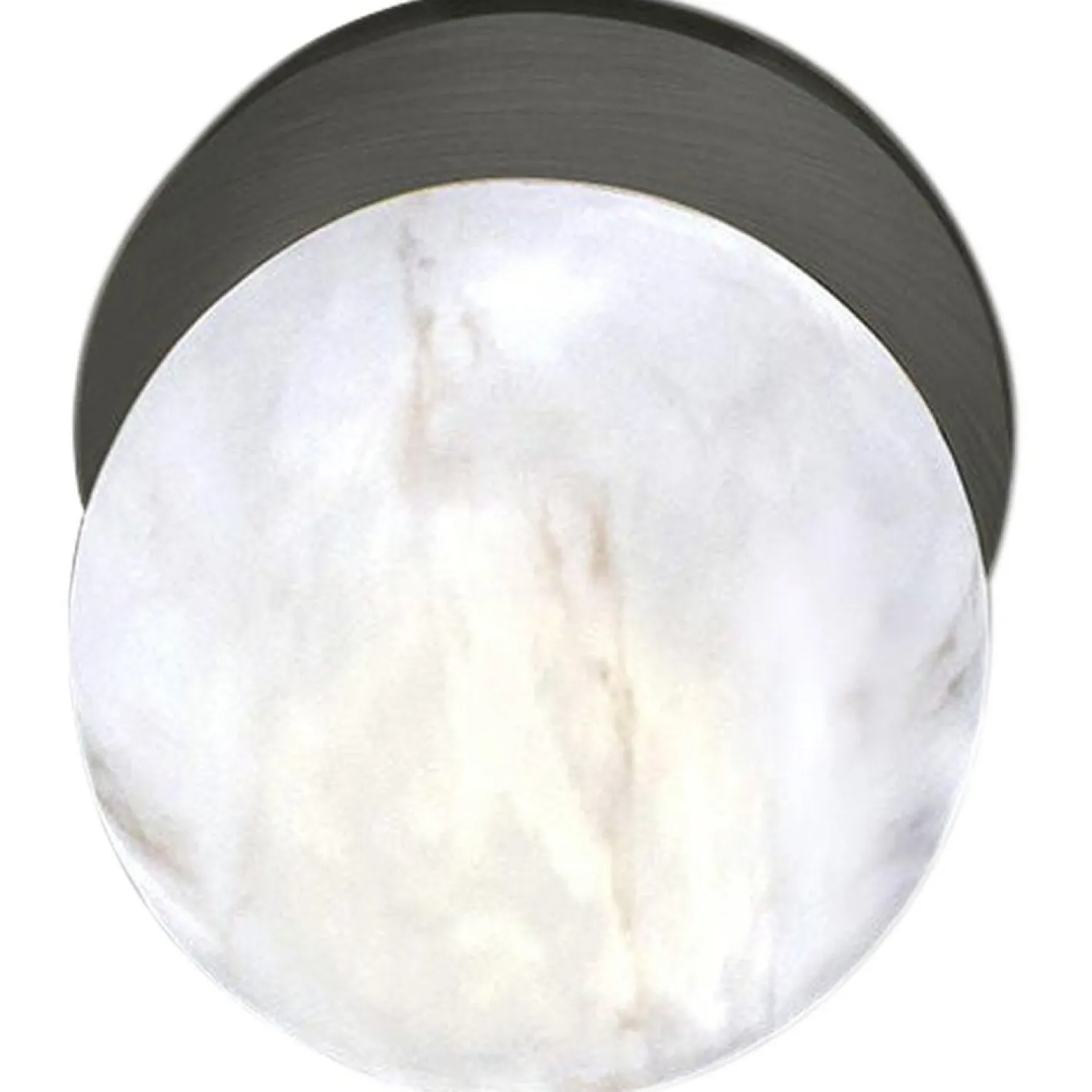 Ofione Wandlampe aus gebürstetem schwarzem Metall von Alabastro Italiano