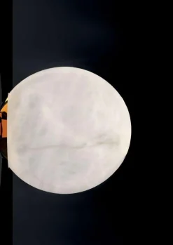 Ofione Wandlampe aus gebürstetem schwarzem Metall von Alabastro Italiano