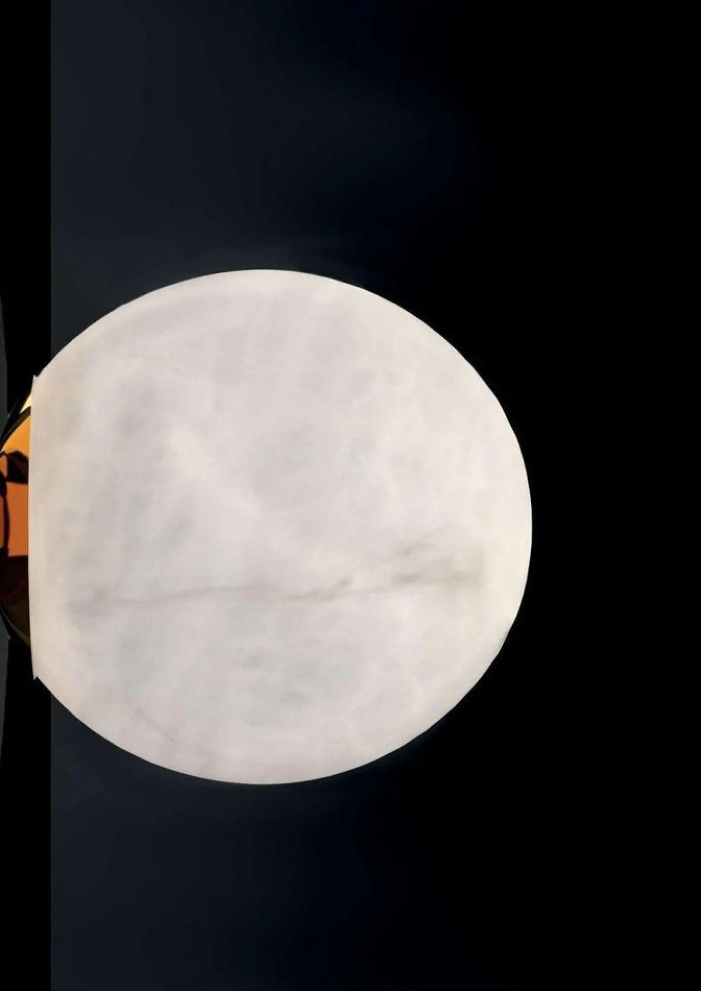 Ofione Wandlampe aus gebürstetem schwarzem Metall von Alabastro Italiano