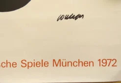 Olympische Spiele München Poster von Pierre Soulages, 1972