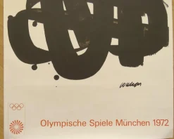 Olympische Spiele München Poster von Pierre Soulages, 1972