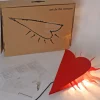 One for the Recession Wandlampe in Roter Herzform von Ingo Maurer, 1994