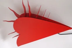One for the Recession Wandlampe in Roter Herzform von Ingo Maurer, 1994