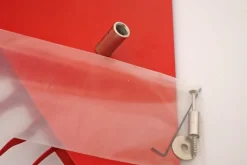 One for the Recession Wandlampe in Roter Herzform von Ingo Maurer, 1994