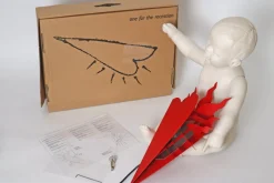One for the Recession Wandlampe in Roter Herzform von Ingo Maurer, 1994