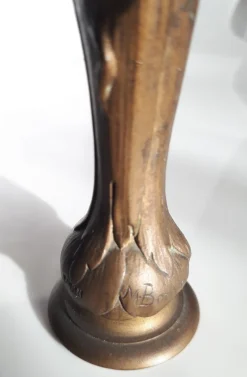 Ophelia aus Vergoldeter Bronze von Maurice Bouval, 1890er