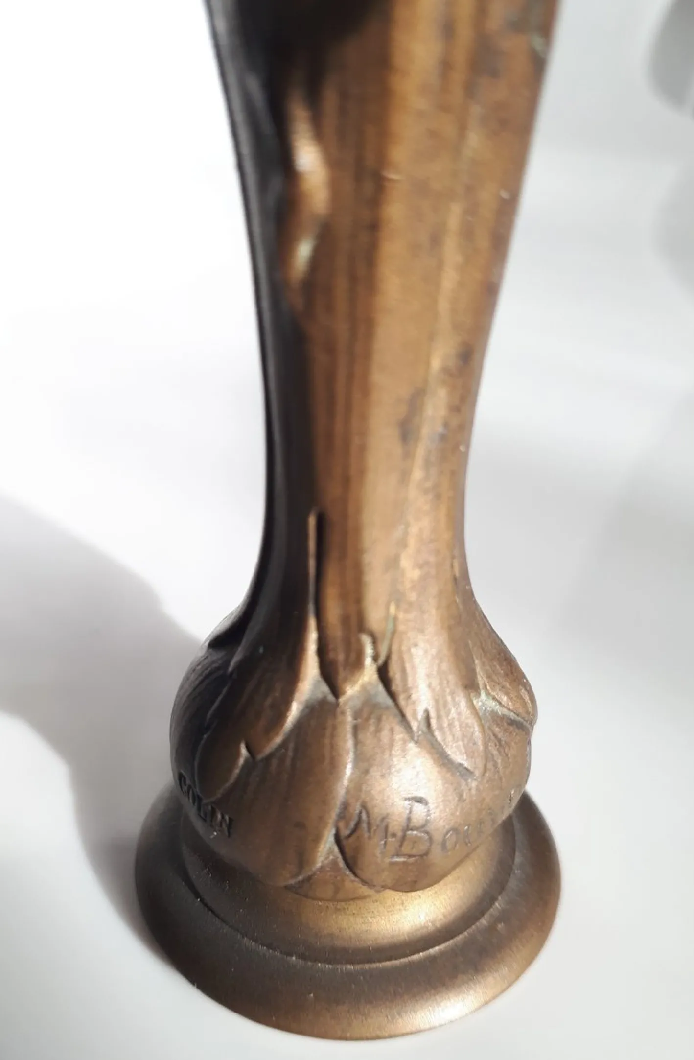 Ophelia aus Vergoldeter Bronze von Maurice Bouval, 1890er