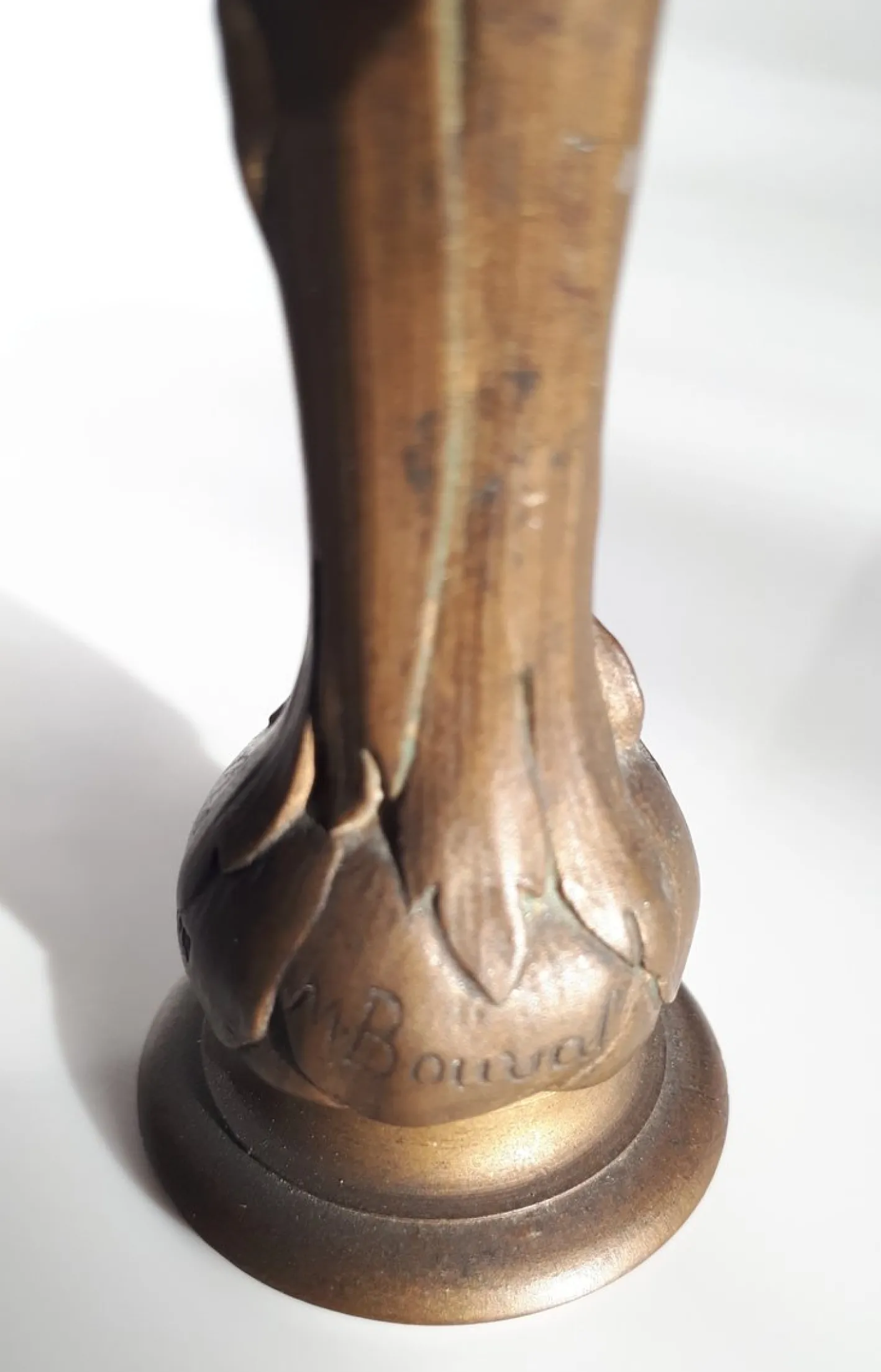Ophelia aus Vergoldeter Bronze von Maurice Bouval, 1890er