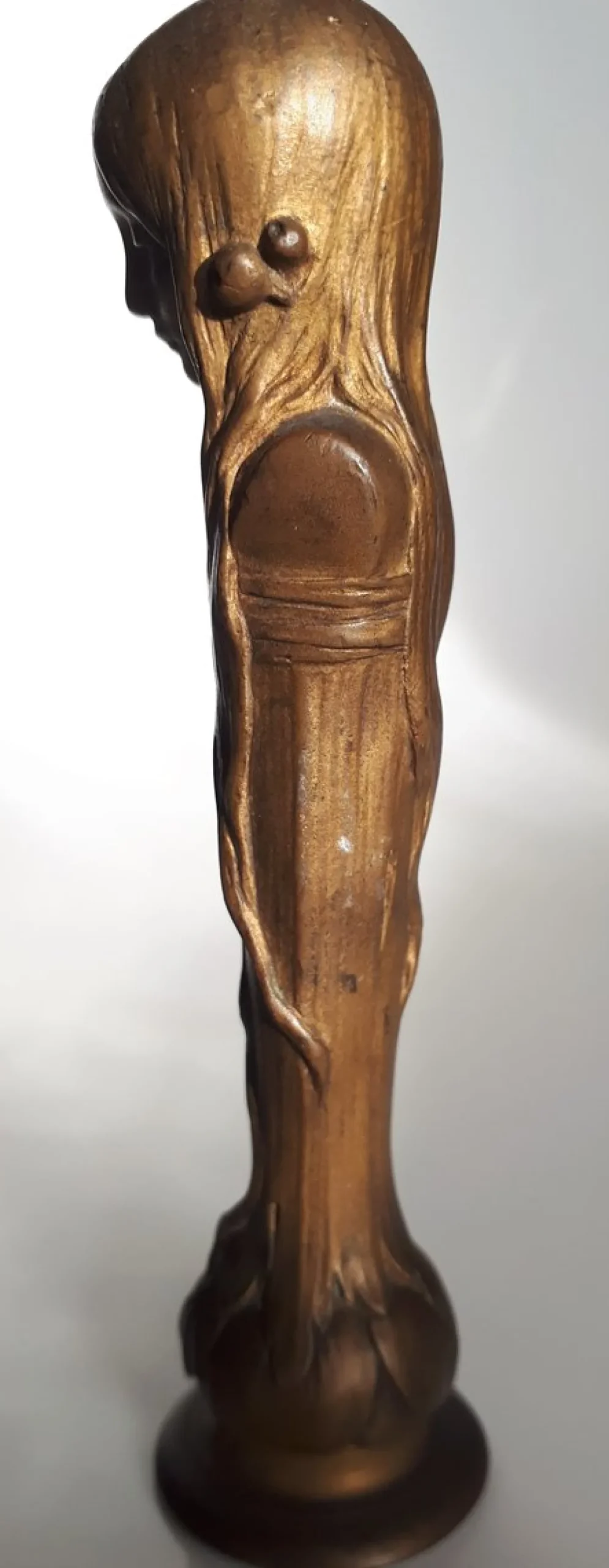 Ophelia aus Vergoldeter Bronze von Maurice Bouval, 1890er