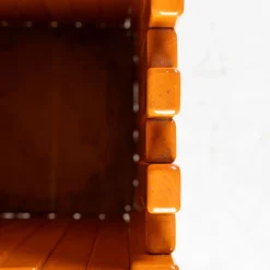 Orangefarbener Übertopf von Ettore Sottsass für Poltronova, 1970er