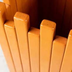 Orangefarbener Übertopf von Ettore Sottsass für Poltronova, 1970er