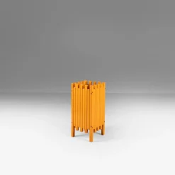 Orangefarbener Übertopf von Ettore Sottsass für Poltronova, 1970er