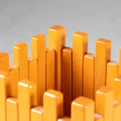 Orangefarbener Übertopf von Ettore Sottsass für Poltronova, 1970er