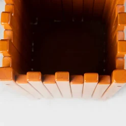 Orangefarbener Übertopf von Ettore Sottsass für Poltronova, 1970er