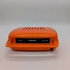Orange Penny Plattenspieler von Mario Bellini für MusicalNastro. Italien, 1980er