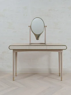 Oriette Vanity Table Bleached Oak by Felice James