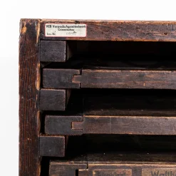 Original Buchdruckmaschine Regal, 1920er