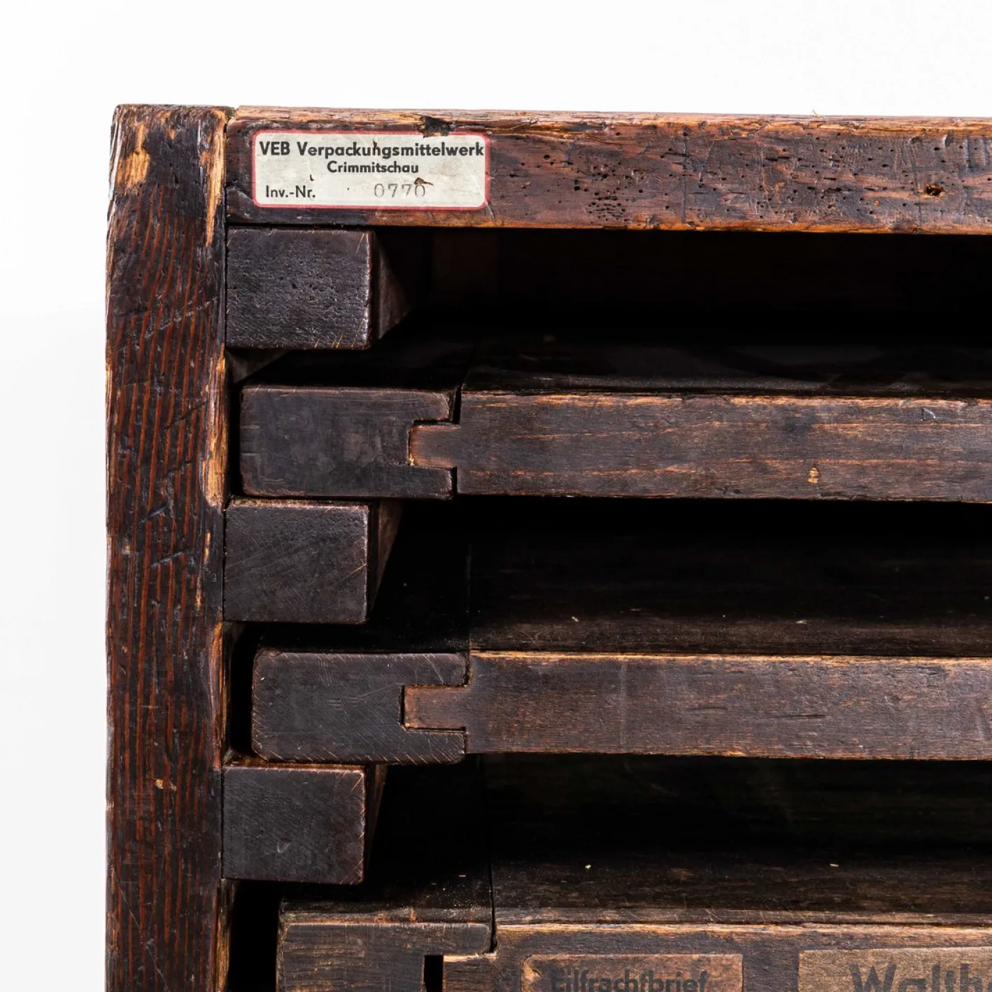Original Buchdruckmaschine Regal, 1920er