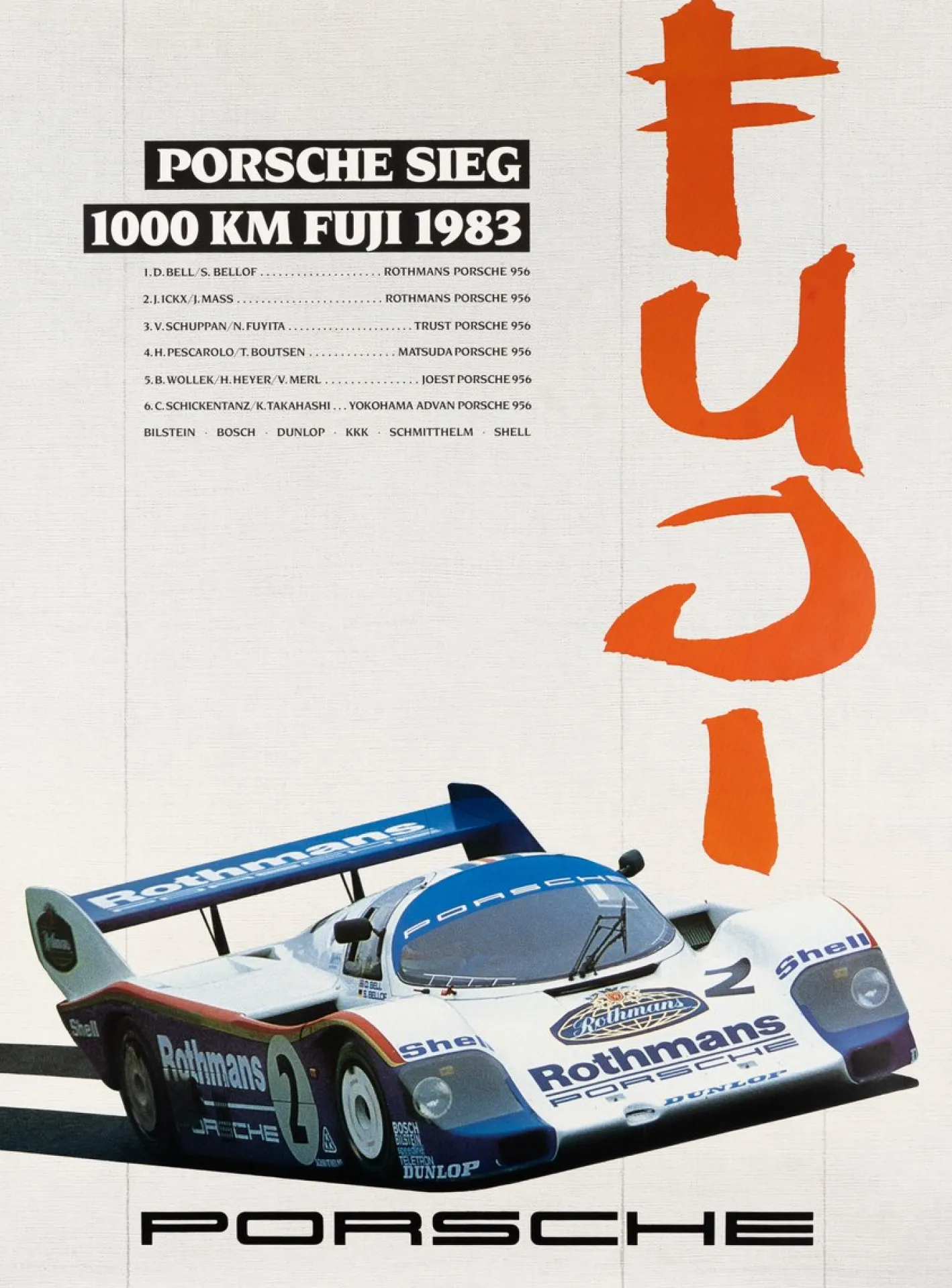 Original Porsche Poster, 1983