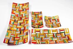 Ormesino R50 Tafelaufsatz aus buntem Muranoglas von Stefano Birello für VeVe Glass, 2019