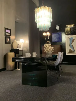 Orseolo Console Table in Black Lacquered Wood by Carlo Scarpa for Simon-Gavina, 1972