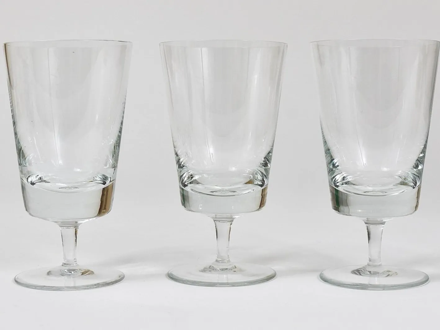 Oswald Haerdtl zugeschriebene Mid-Century Weingläser aus Kristallglas, Österreich, 1950er, 6er Set