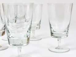 Oswald Haerdtl zugeschriebene Mid-Century Weingläser aus Kristallglas, Österreich, 1950er, 6er Set