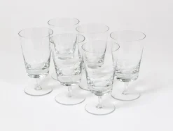 Oswald Haerdtl zugeschriebene Mid-Century Weingläser aus Kristallglas, Österreich, 1950er, 6er Set