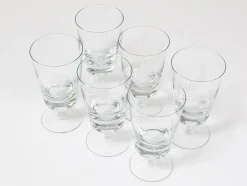 Oswald Haerdtl zugeschriebene Mid-Century Weingläser aus Kristallglas, Österreich, 1950er, 6er Set