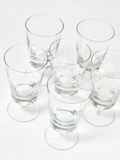 Oswald Haerdtl zugeschriebene Mid-Century Weingläser aus Kristallglas, Österreich, 1950er, 6er Set
