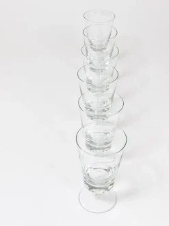 Oswald Haerdtl zugeschriebene Mid-Century Weingläser aus Kristallglas, Österreich, 1950er, 6er Set