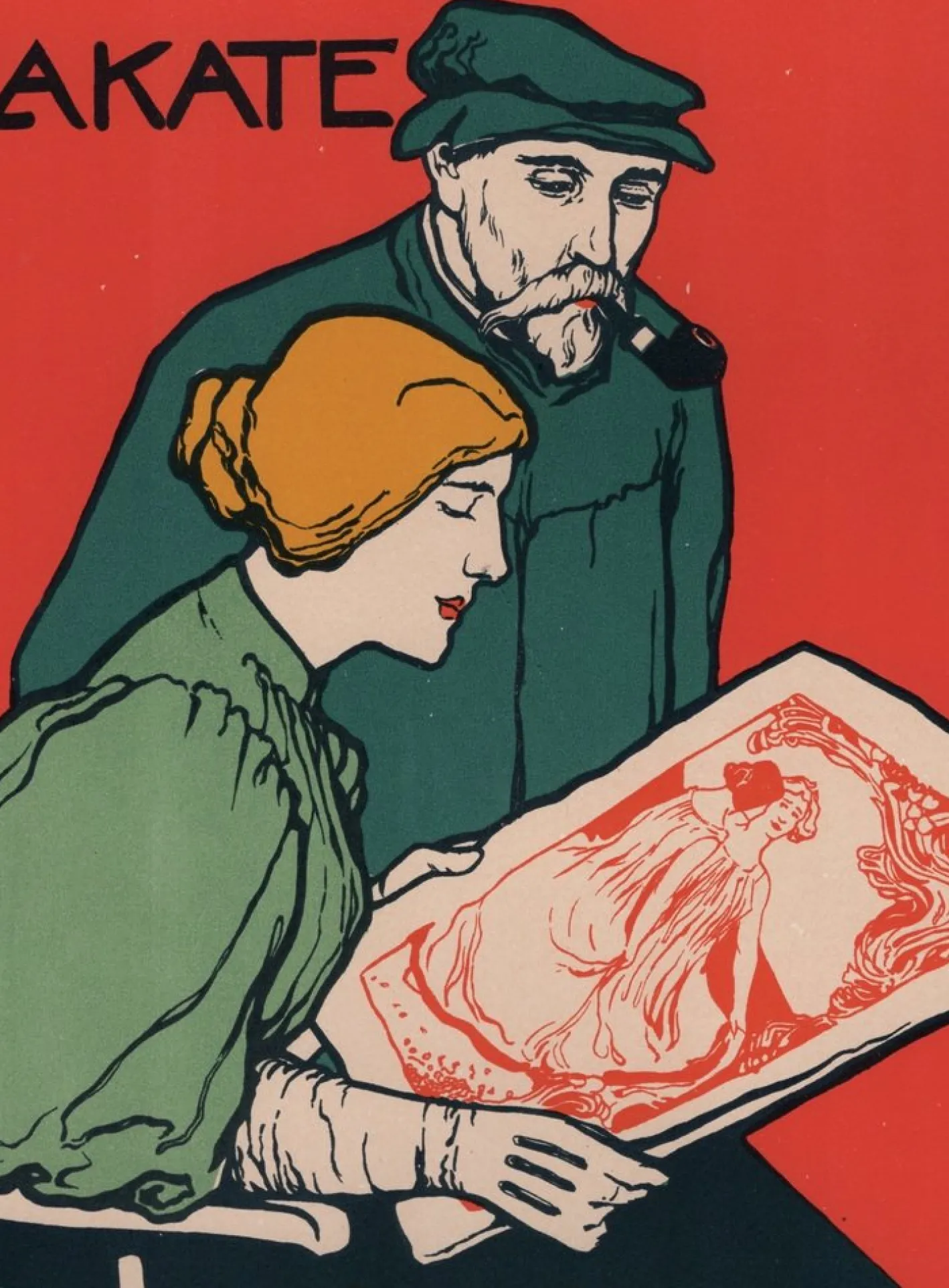 Otto Fischer, Kunst-Anstalt für Moderne from Les Maîtres de L'Affiche, 1898, Original Lithographie