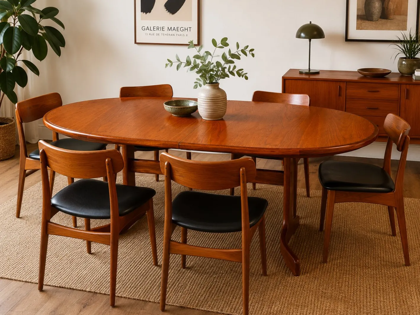 Ovaler ausziehbarer Modell 415 Fresco Esstisch aus Teak von G-Plan, England, 1970er