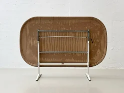 Ovaler Klappbarer Gartentisch von Mazuvo & SM France, 1990er